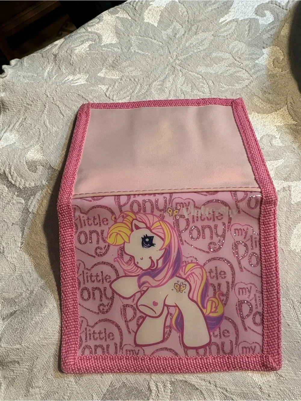 My Little Pony Vintage Pink Glitter Bifold Wallet with Pony